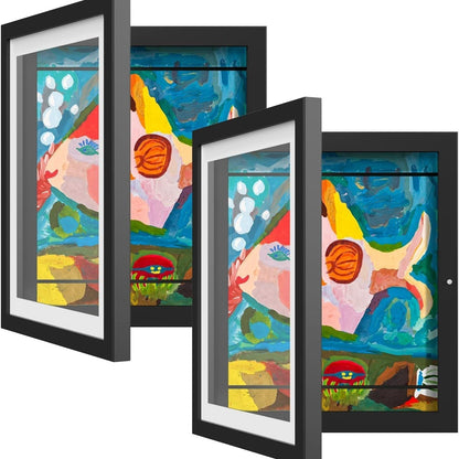 Magnetic Photo and Drawing Frame for Artwork Display