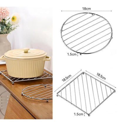 Stainless Steel Heat Insulator Coaster | Heat Resistant | Ø Approx. 120 g