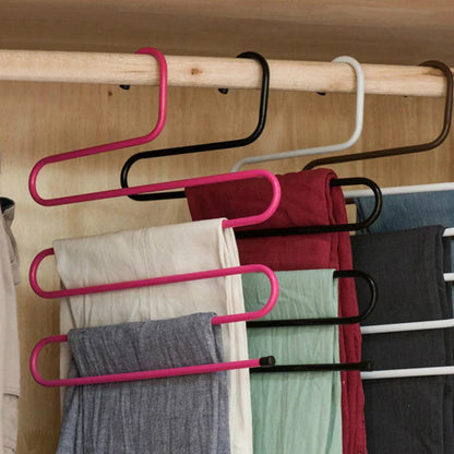 Space-Saving 5-Layer Non-Slip Hangers for Closet Organization