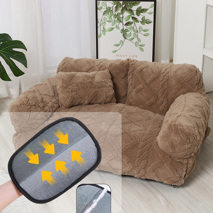 Snug Haven Dog Bed with Elevated Edges – Plush Comfort
