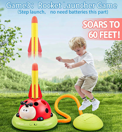Adventure Exploration Set - 3-in-1 Ring Toss and Rocket Games