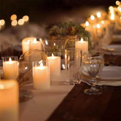 Safe Cozy Atmosphere with Realistic Flameless Candle Light