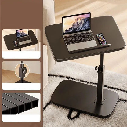 Versatile Rolling Laptop Table with 360° Swivel Functionality