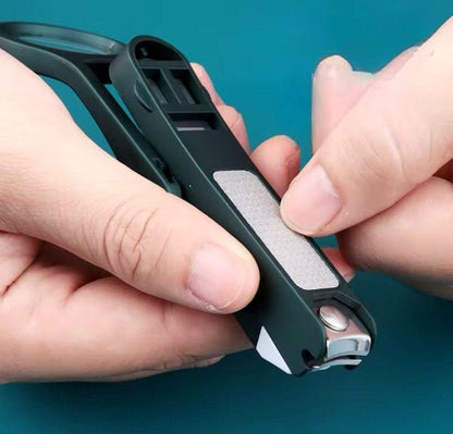 Precision Nail Clipper with Magnifier & Built-in File – NailMaster Pro