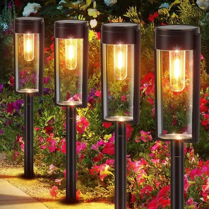 Seamless Solar Garden Path Lighting for Walkways