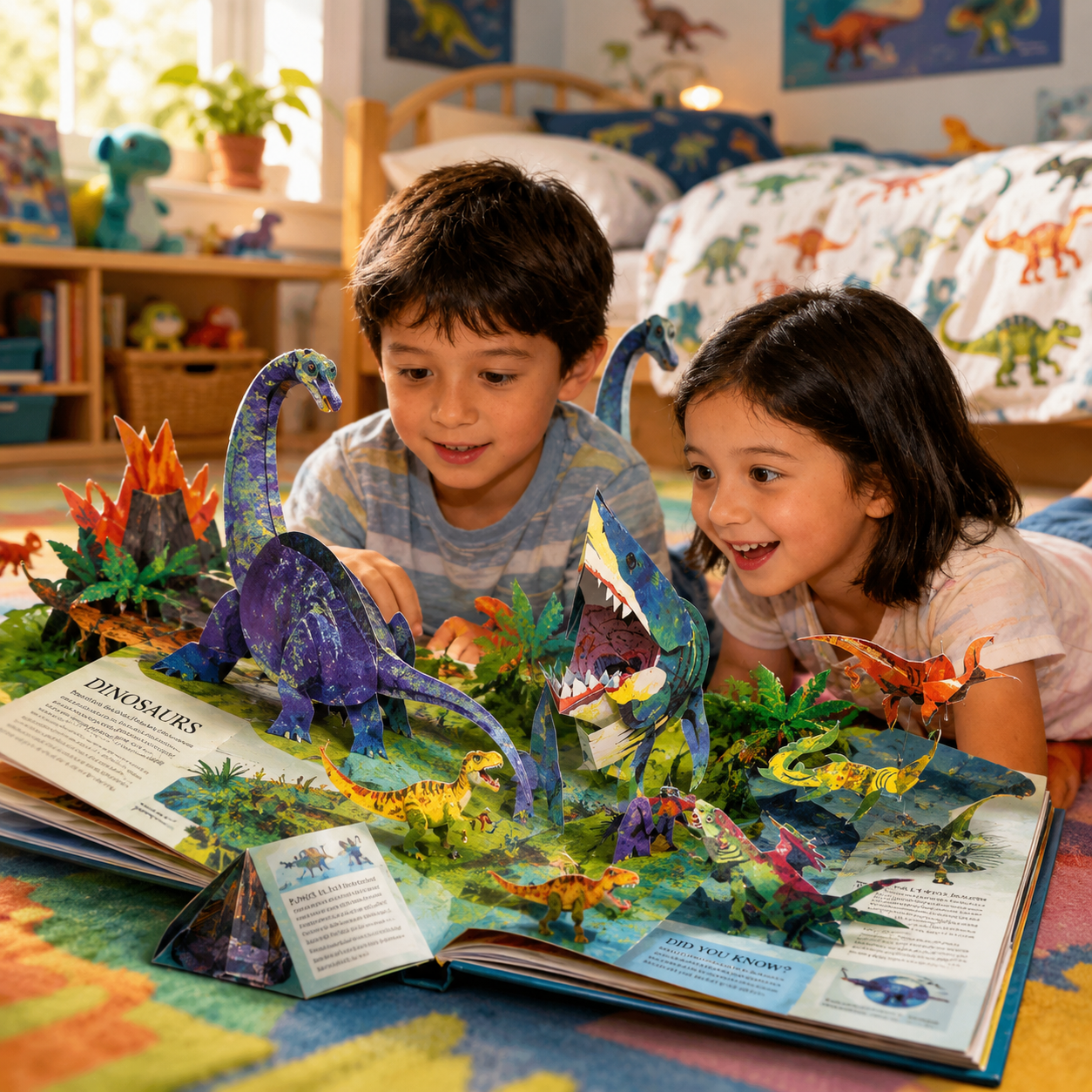 Dinosaurs 3D Pop-Up Book for Kids