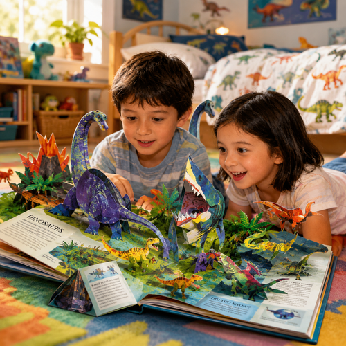 Dinosaurs 3D Pop-Up Book for Kids