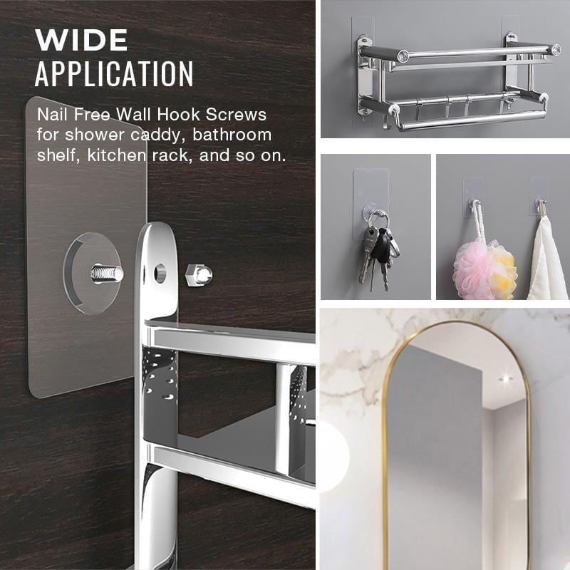 5+5 FREE | MountEase - Screw Hooks Without Drilling [Last Day Discount]