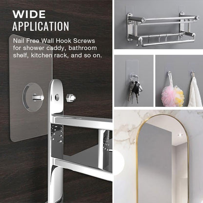 5+5 FREE | MountEase - Screw Hooks Without Drilling [Last Day Discount]