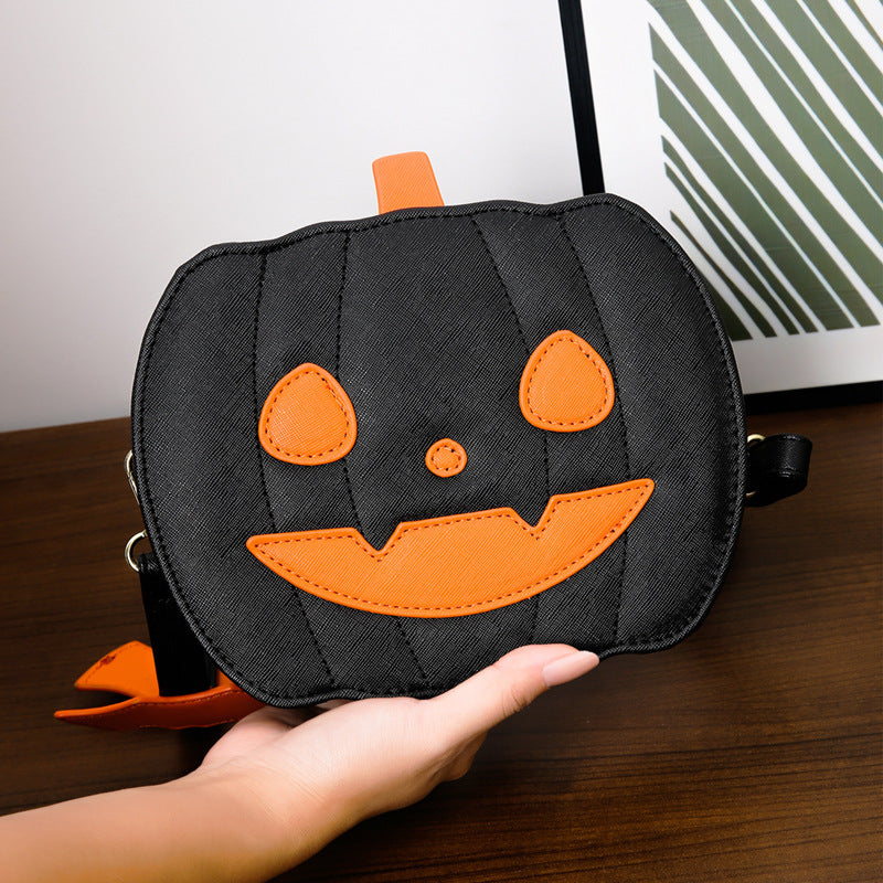Minimalistic Halloween Shoulder Bag – Solid Color Messenger Tote