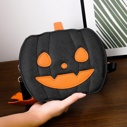 Minimalistic Halloween Shoulder Bag – Solid Color Messenger Tote