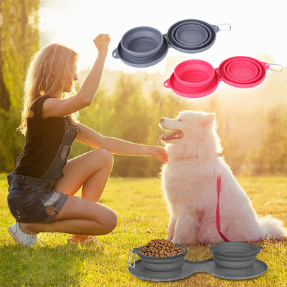 Travel Bowl for Food and Water – Compact Pet Dish