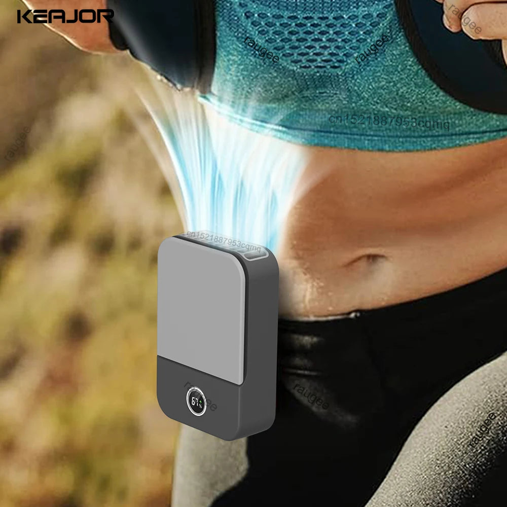 Mini Fan with Neck and Waist Clip Design | 2000 mAh Battery | 3-Speed USB-C