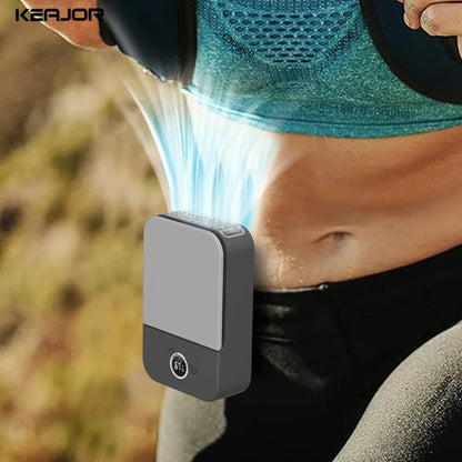 Mini Fan with Neck and Waist Clip Design | 2000 mAh Battery | 3-Speed USB-C