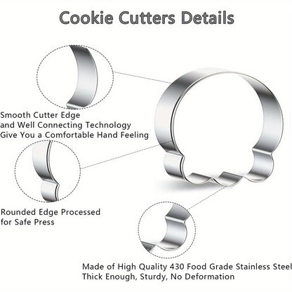 Festive Halloween Cookie Cutters Set – 7 Unique Shapes