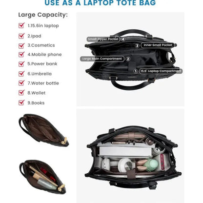 Secure Laptop Carrier with Fresh Meal Storage for All-Day Use