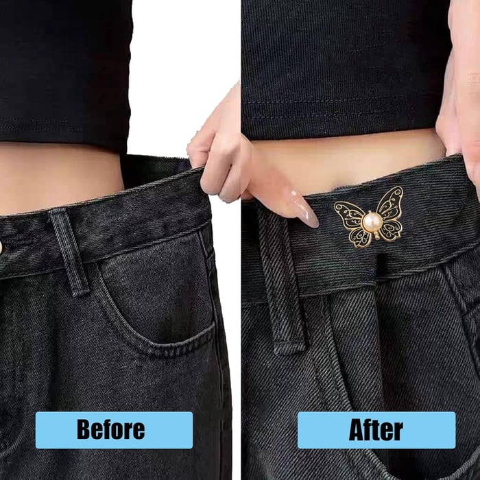 Chic Fashion Clip for Tailoring & Button Replacement | Adjustable & Rust-Free | 7 Stylish Colors