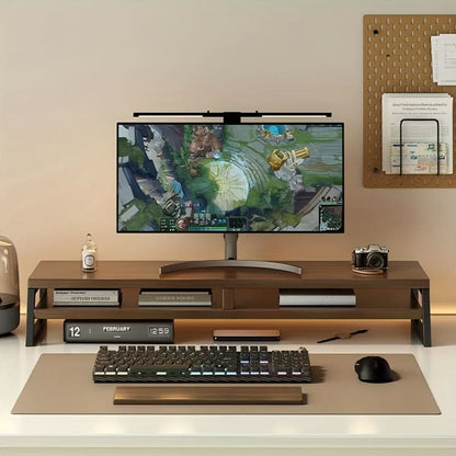 Monitor Stand for Improved Desk Organization and Height Adjustment