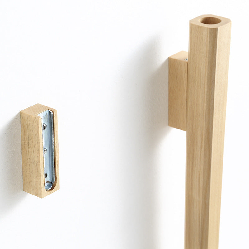 Solid Walnut Wood Wall Planter - Decorative Vase
