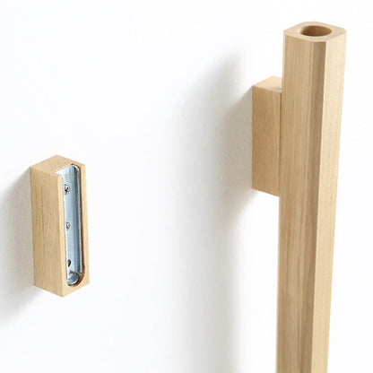 Solid Walnut Wood Wall Planter - Decorative Vase