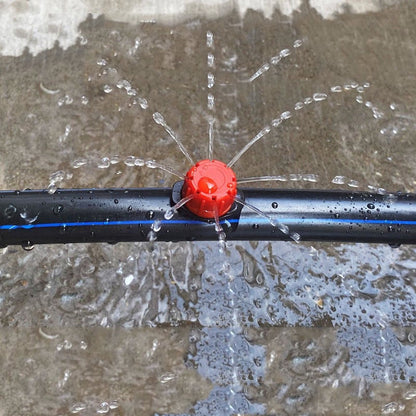 Adjustable 360° Drip Irrigation Emitters with 8 Nozzles