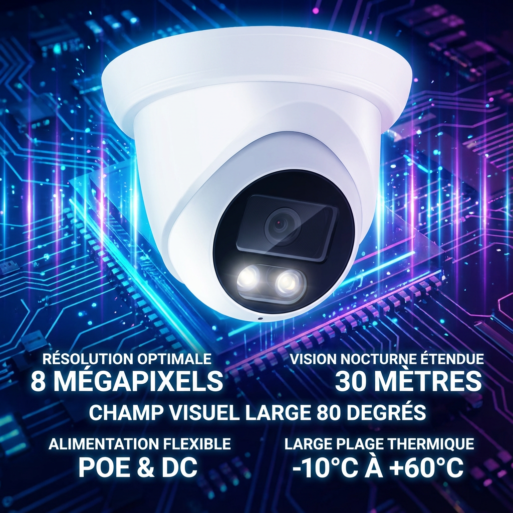 Night Vision Security Camera with High Precision