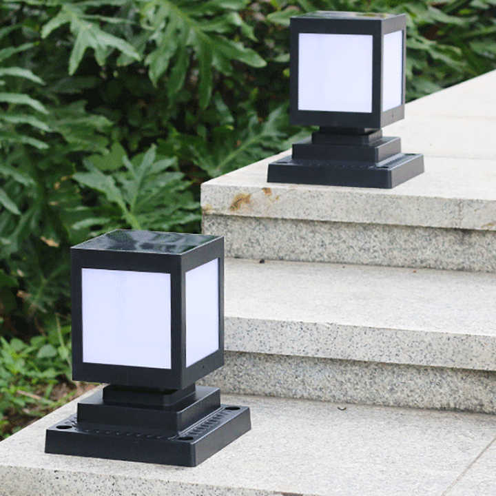 Square Solar LED Garden Lantern – Decorative Outdoor Lighting for Pathways and Patios