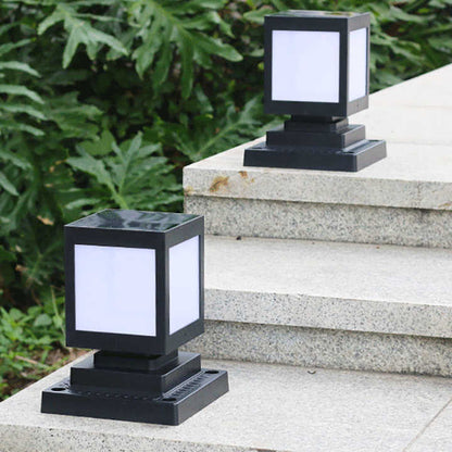 Square Solar LED Garden Lantern – Decorative Outdoor Lighting for Pathways and Patios