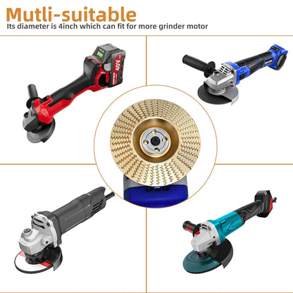 3-Piece Wood Shaping Disc Set for Angle Grinders | Steel for Carving, Shaping & Smoothing