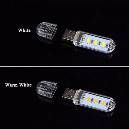Compact USB LED Reading Light | Night Lamp for Laptop, Power Bank & PC | 5V, 3–24 LEDs