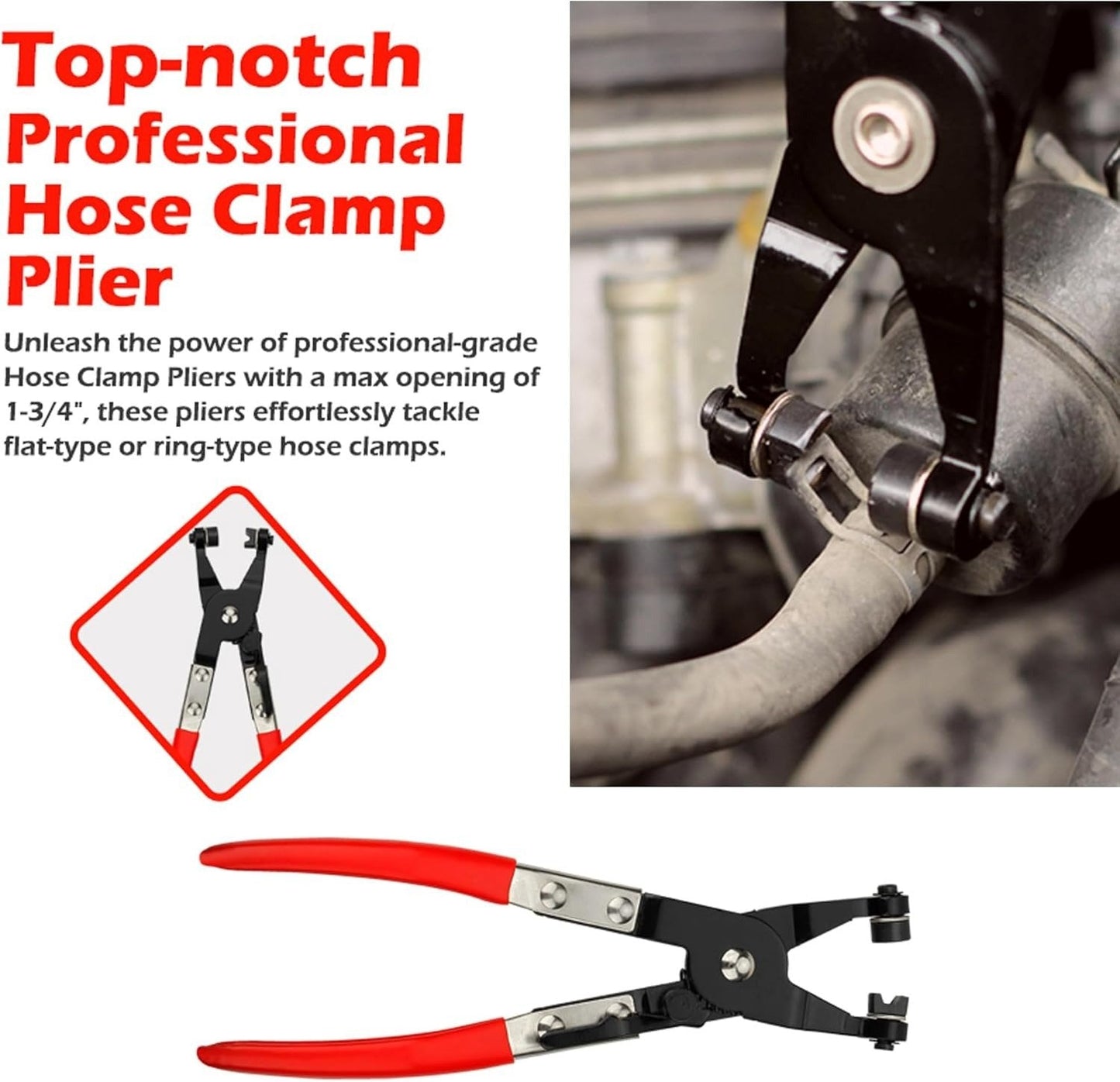 4-Piece Hose Clamp Tool Kit | Essential Automotive Repair Set