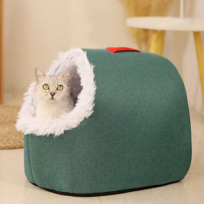 Cozy Animal Cave Bed | Warm and Comfortable Retreat for Your Furry Friend