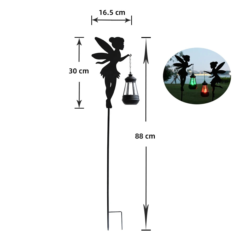Solar-Powered Garden Watering Can Light – IP55 Waterproof Metal Hanging Lamp