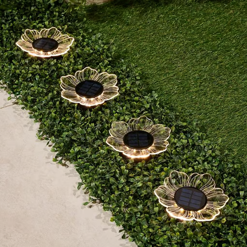 Solar-Powered Garden Glow Light - Effortless Outdoor Illumination