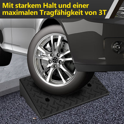 Rubber Access Ramp Set of 2 for Curbs - 3 Ton Capacity