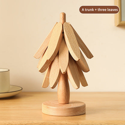 4-Piece Set of Bamboo Drink Coasters