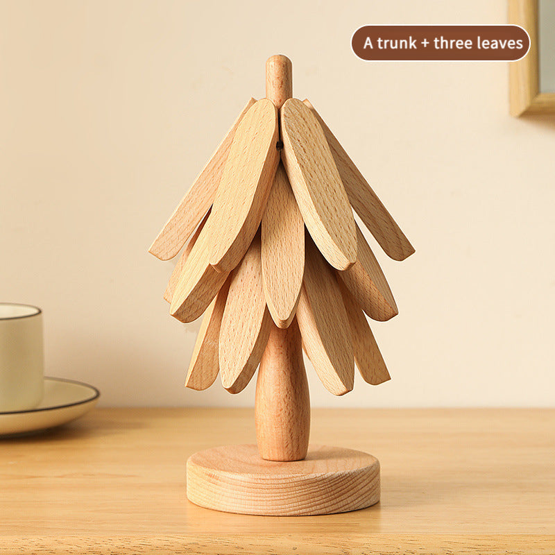 4-Piece Set of Bamboo Drink Coasters