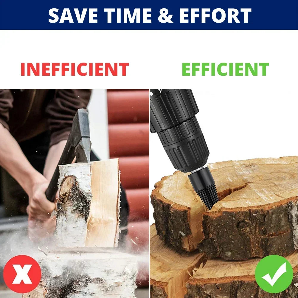 Effortless Log Splitter Drill Bit Set
