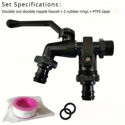 Durable Dual Connector Valve for Garden Irrigation