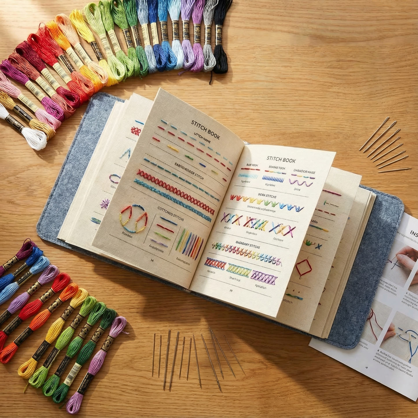 Master 106 Embroidery Stitches with Easy Step-by-Step Guidance