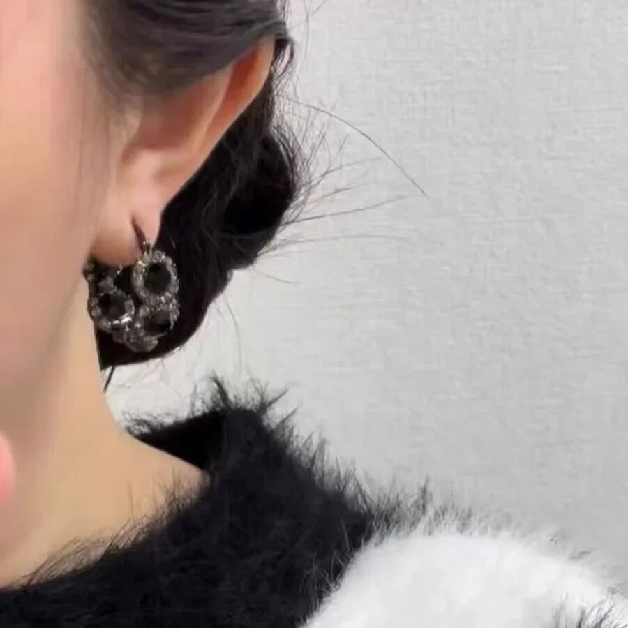 Elegant Gold-Plated Vintage French Earrings