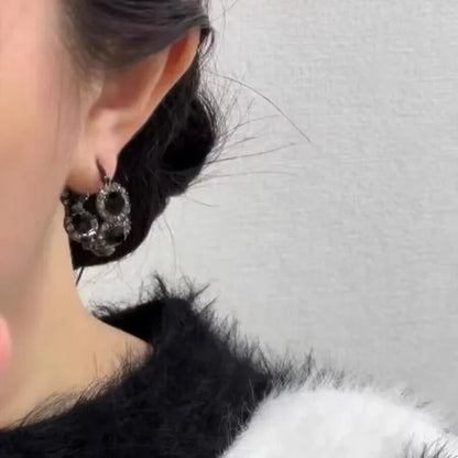 Elegant Gold-Plated Vintage French Earrings