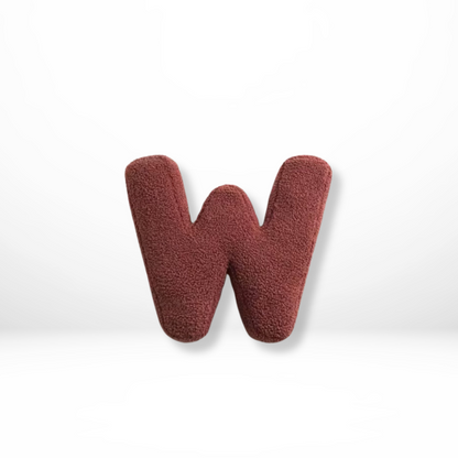 Velvet Decorative Pillow with Alphabet Letters A to Z