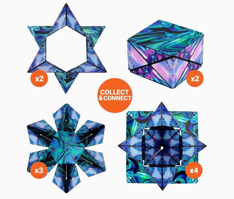 Transformable Magnetic Puzzle Cube with Interchangeable Pieces
