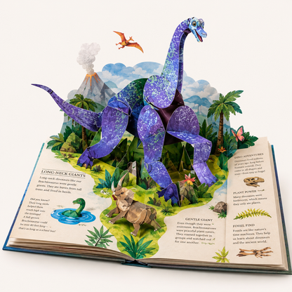 Dinosaurs 3D Pop-Up Book for Kids