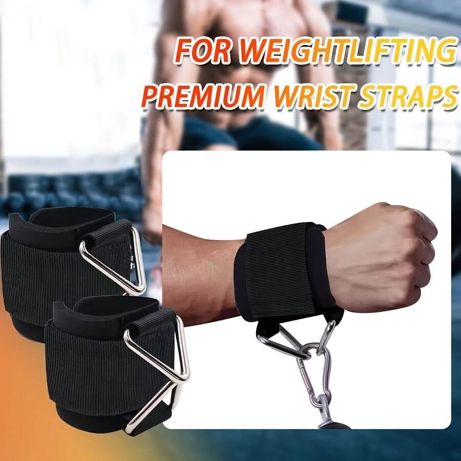 Adjustable Non-Slip Wrist Straps for Enhanced Grip and Lifting Efficiency