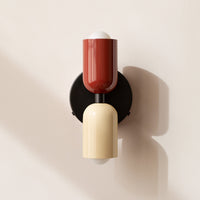 Red & Beige