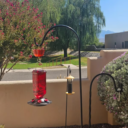 Elegant Hummingbird Nectar Feeder with Easy Clean Design