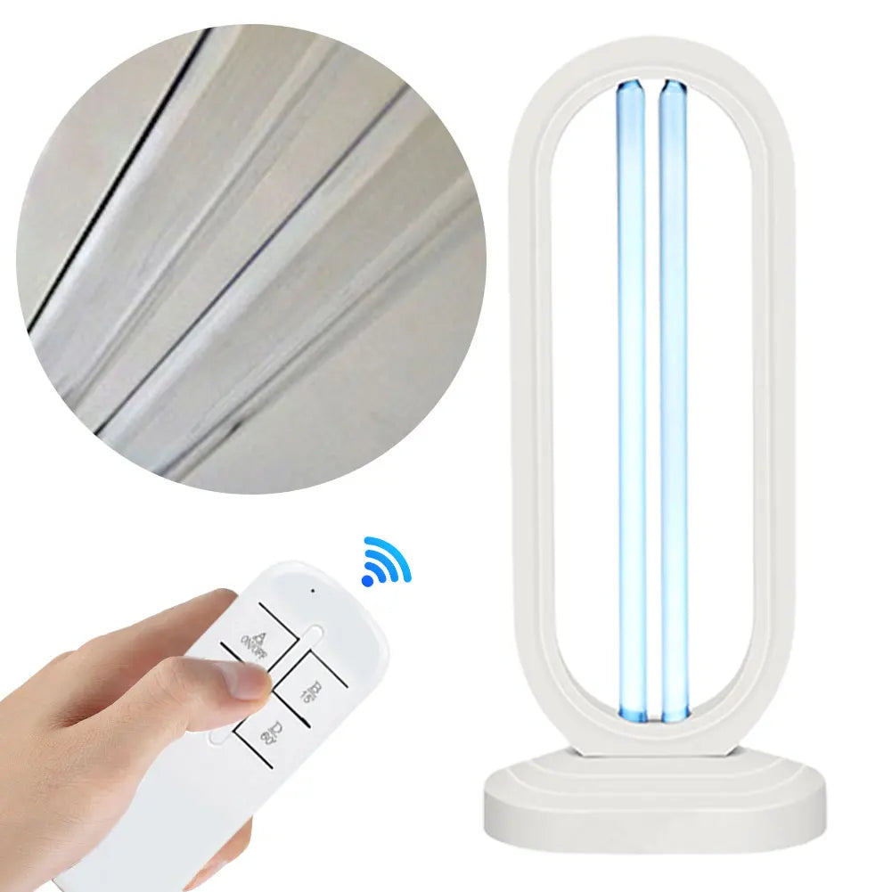UV-C Sterilization Lamp - 38W with Remote and 3 Timer Settings - 41.5 × 18 cm