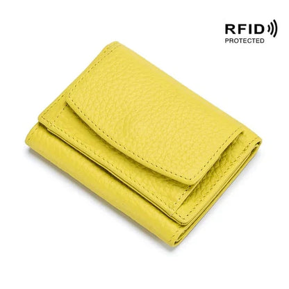 Compact RFID-Blocking Wallet | Ample Card Slots + Zipper Coin Pocket | Hidden Compartment | 14 Stylish Colors